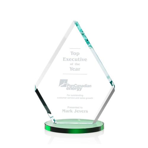 Awards and Trophies - Canton Green Crystal Award
