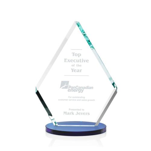 Awards and Trophies - Canton Blue Crystal Award