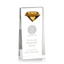 Balmoral Gemstone Amber Towers Crystal Award