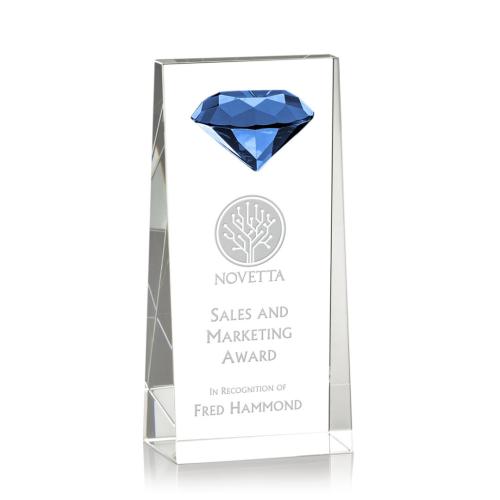 Awards and Trophies - Balmoral Gemstone Sapphire Towers Crystal Award