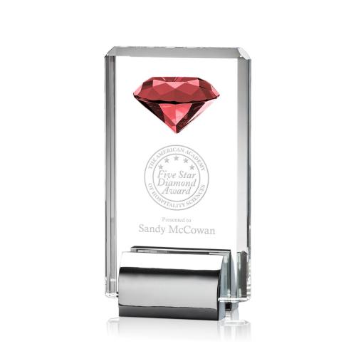 Awards and Trophies - Elmira Gemstone Ruby Crystal Award