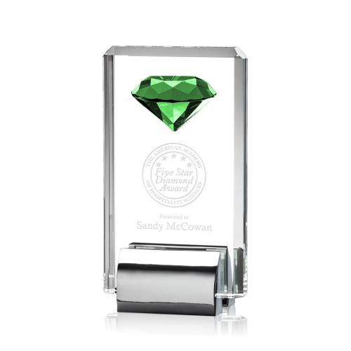 Awards and Trophies - Elmira Gemstone Emerald Crystal Award