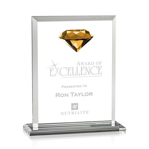 Awards and Trophies - Sanford Gemstone Amber Crystal Award
