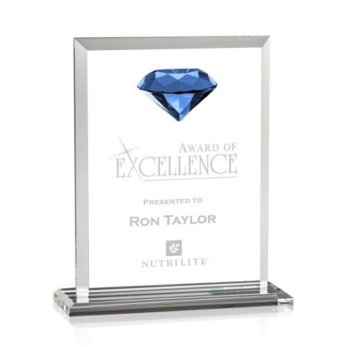 Awards and Trophies - Sanford Gemstone Sapphire Crystal Award