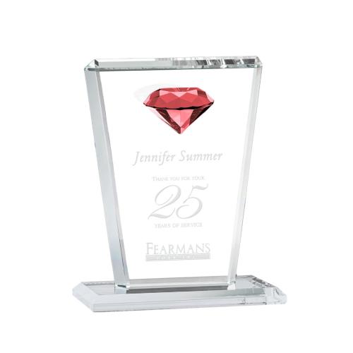 Awards and Trophies - Regina Gemstone Ruby Crystal Award