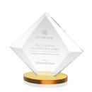 Teston Amber Diamond Crystal Award