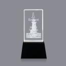 Robson 3D Black on Base Towers Crystal Award