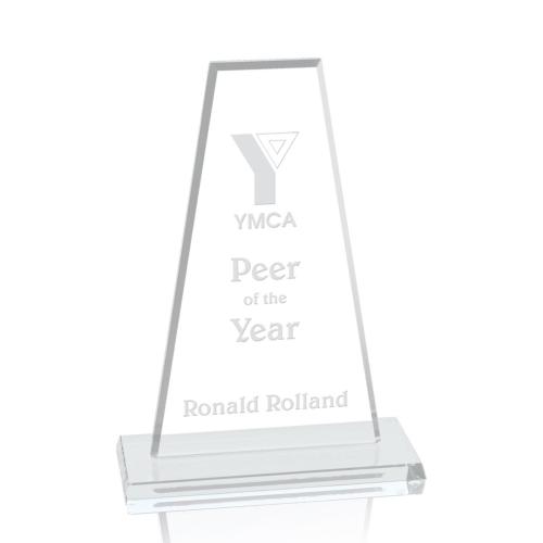 Awards and Trophies - Essex Starfire Rectangle Crystal Award