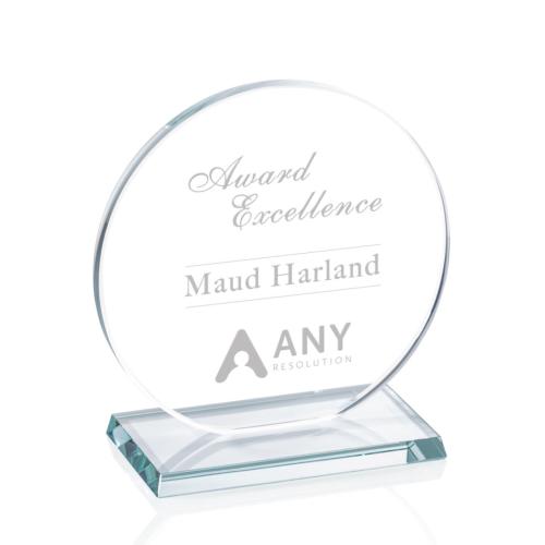 Awards and Trophies - Elgin Clear Circle Crystal Award
