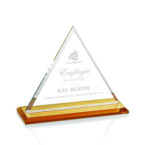 Awards and Trophies - Dresden Amber Pyramid Crystal Award
