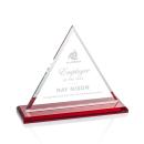 Dresden Red Pyramid Crystal Award