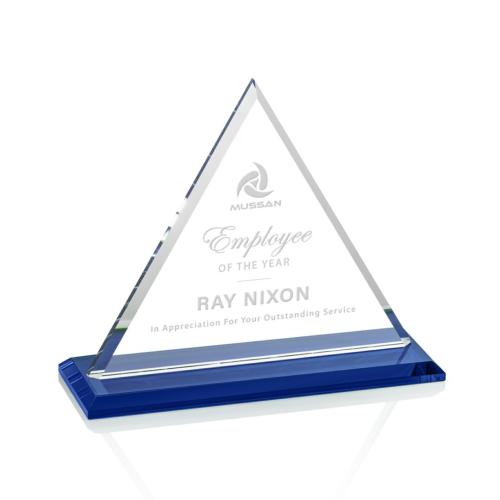 Awards and Trophies - Dresden Blue Pyramid Crystal Award