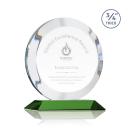 Gibralter Green  Circle Crystal Award