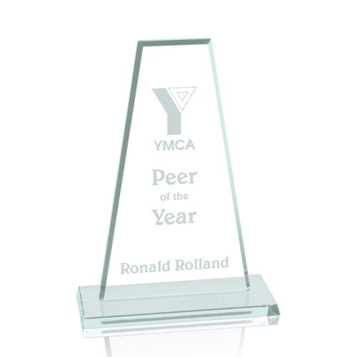 Awards and Trophies - Essex Jade Rectangle Glass Award
