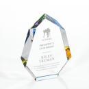 Norwood Multi-Color Polygon Crystal Award