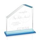 Fairmont Sky Blue  Peaks Crystal Award