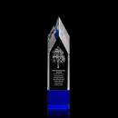 Coventry 3D Blue Obelisk Crystal Award