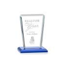 Chatham Blue Rectangle Crystal Award