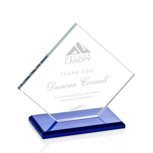 Awards and Trophies - Huron Blue Diamond Crystal Award