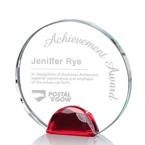 Awards and Trophies - Maplin Red Circle Crystal Award