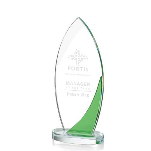 Awards and Trophies - Harrah Green Peaks Crystal Award