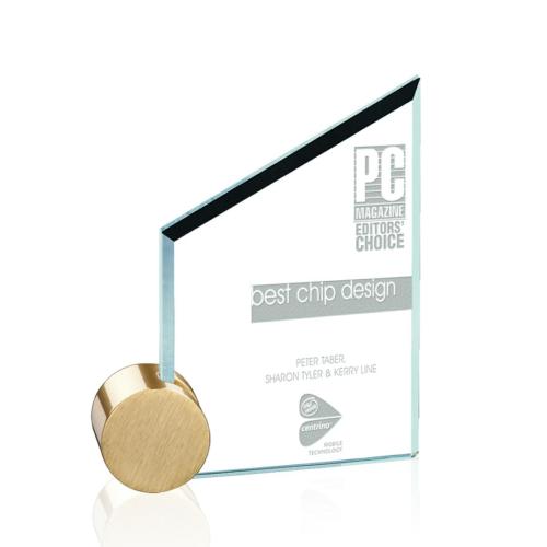 Awards and Trophies - Cooper Circle Jade Peaks Glass Award