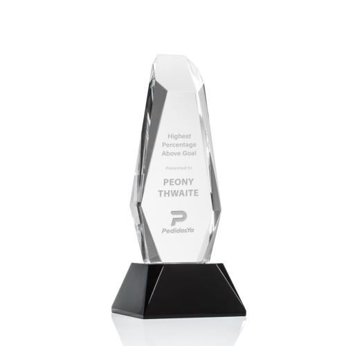 Awards and Trophies - Rawlinson Black on Base Obelisk Crystal Award