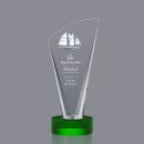 Brampton 3D Green  Peaks Crystal Award