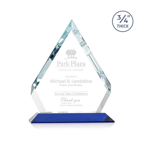 Awards and Trophies - Apex Blue Diamond Crystal Award