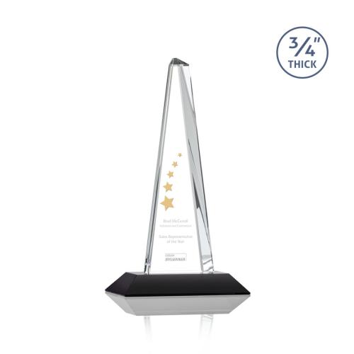 Awards and Trophies - Majestic Tower Black Towers Crystal Award