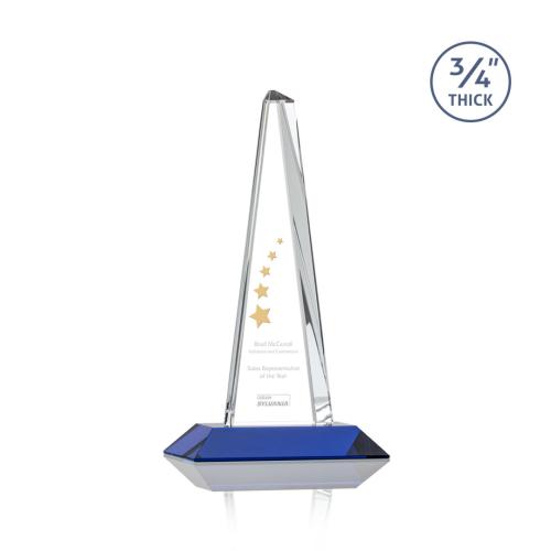 Awards and Trophies - Majestic Tower Blue Towers Crystal Award