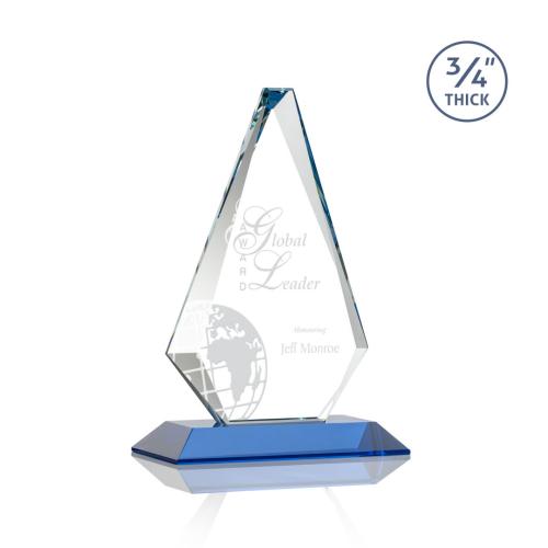 Awards and Trophies - Windsor Sky Blue Diamond Crystal Award