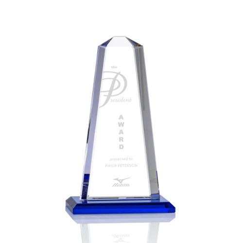 Awards and Trophies - Pinnacle Blue Towers Crystal Award