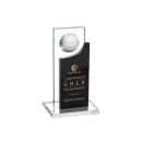Redmond Golf Black  Rectangle Crystal Award