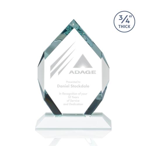 Awards and Trophies - Royal Diamond White Polygon Crystal Award