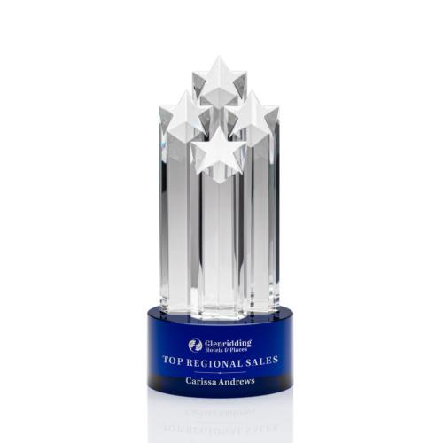 Awards and Trophies - Ascot Star Blue Towers Crystal Award