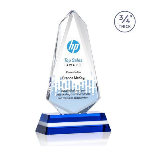 Awards and Trophies - Fogacci Full Color Peaks Crystal Award