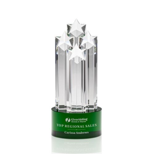 Awards and Trophies - Ascot Star Green  Towers Crystal Award
