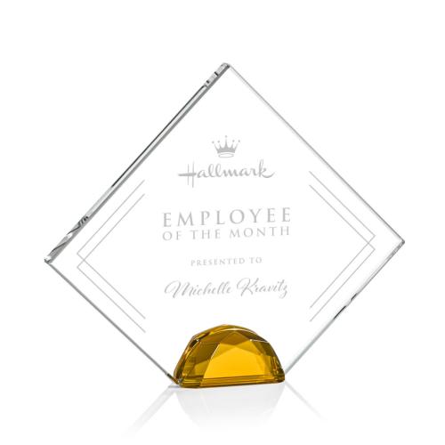 Awards and Trophies - Deerfield Amber  Diamond Crystal Award