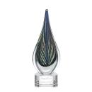 Cobourg Tear Drop on Clear Base Glass Award