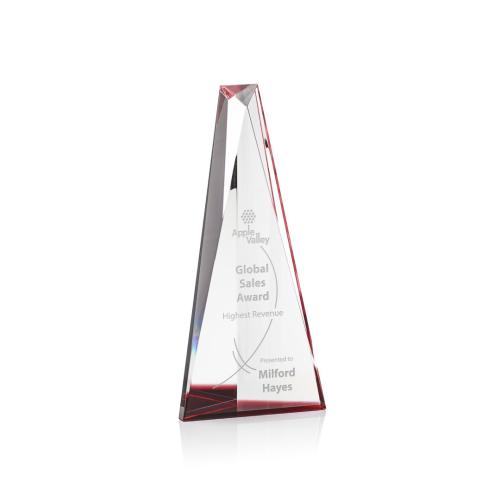 Awards and Trophies - Belize Optical/Red Obelisk Crystal Award