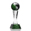 Langport Green Globe Crystal Award