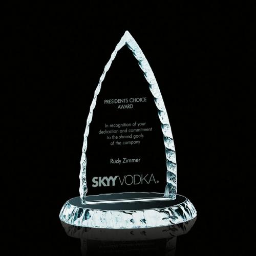 Awards and Trophies - Iceberg Bullet Jade Glass Award