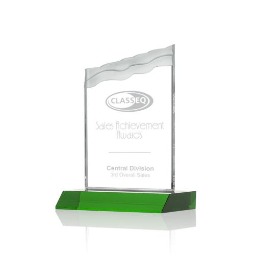 Awards and Trophies - Oakwood Green Peaks Crystal Award