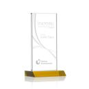 Keane Liquid&trade; Amber Rectangle Crystal Award