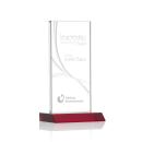 Keane Liquid&trade; Red  Rectangle Crystal Award