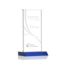 Keane Liquid&trade; Blue Rectangle Crystal Award