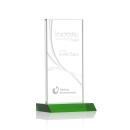 Keane Liquid&trade; Green  Rectangle Crystal Award