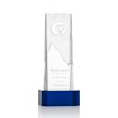 Rushmore Blue on Base Towers Crystal Award