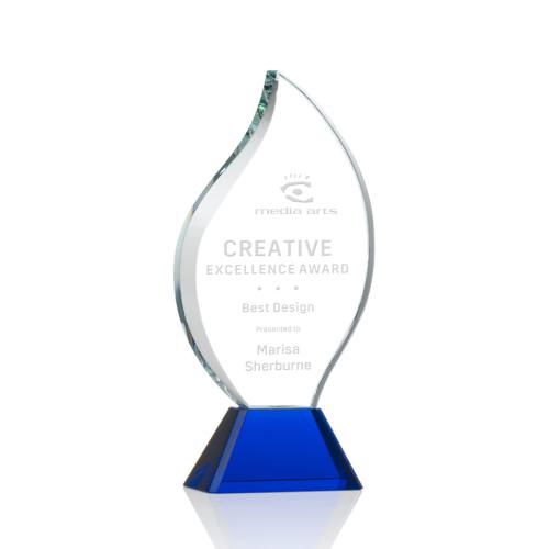 Awards and Trophies - Norina Blue Flame Crystal Award
